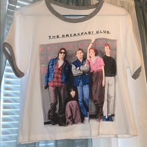 Breakfast club crop top